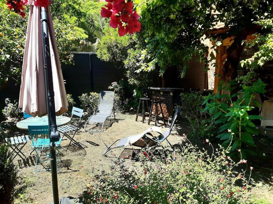 Charmante Maison De Ville Avec Jardin Perpignano Esterno foto